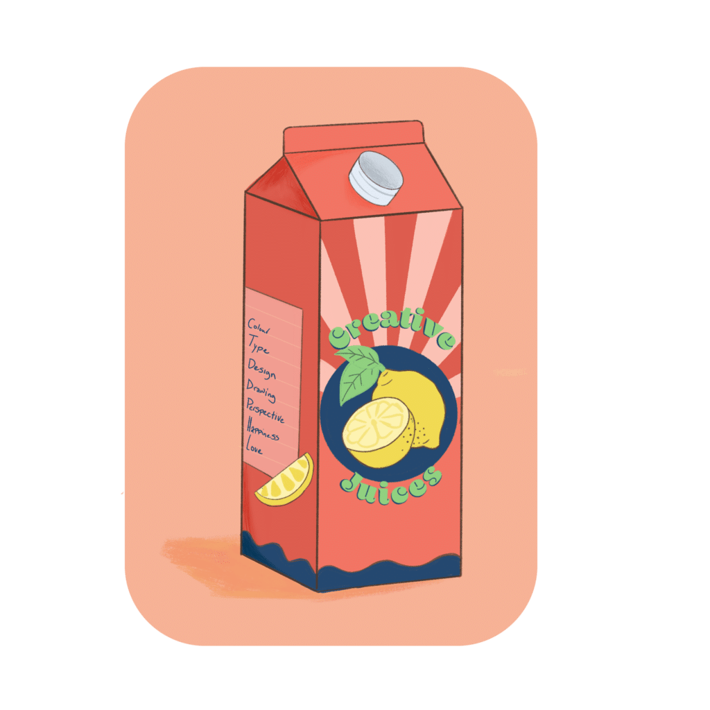 juice carton illustration